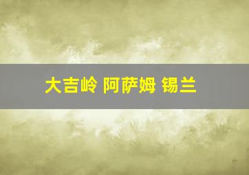 大吉岭 阿萨姆 锡兰